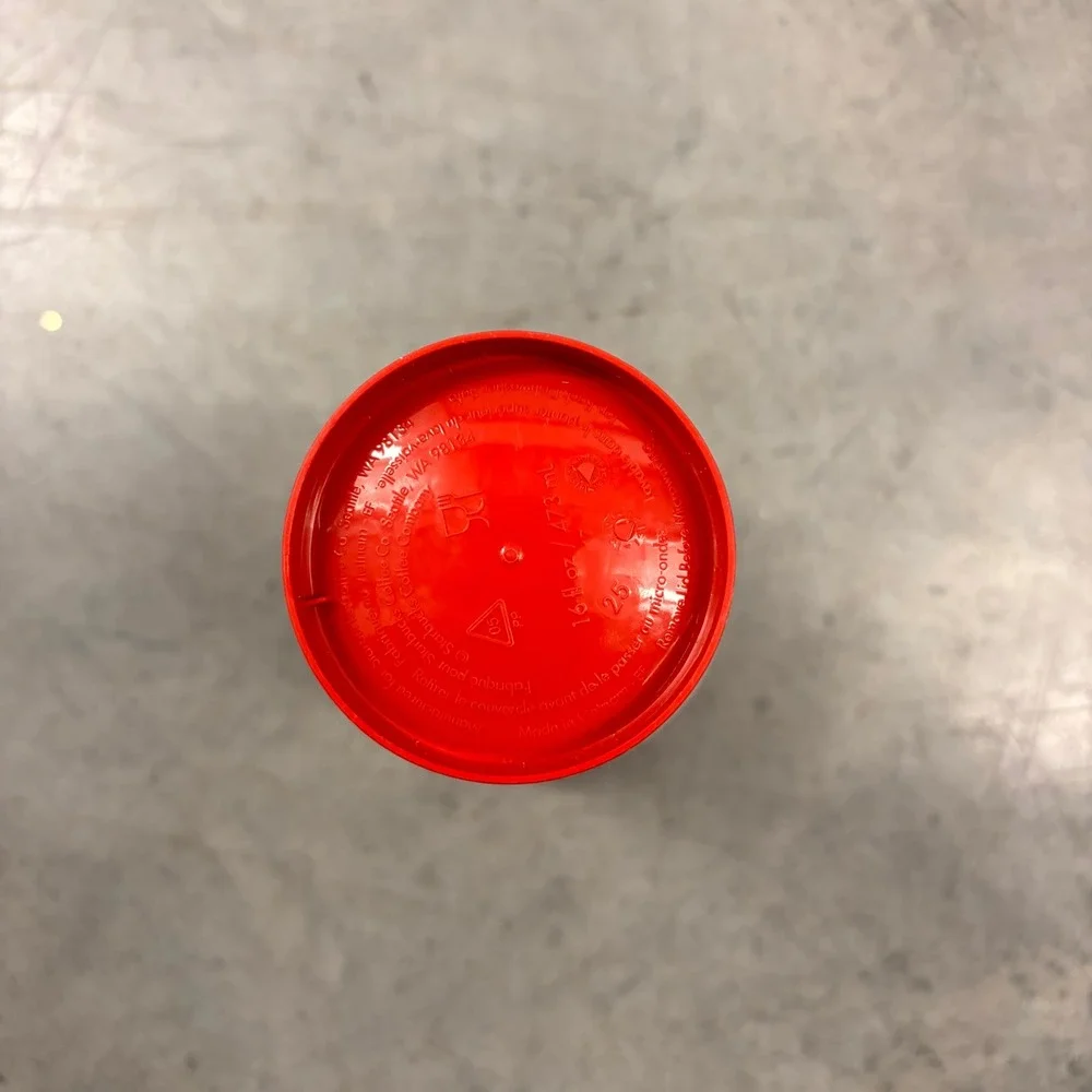 Starbucks Red Holiday Reusable Hot Cup 16oz Cheers Christmas Travel Tumbler Lid